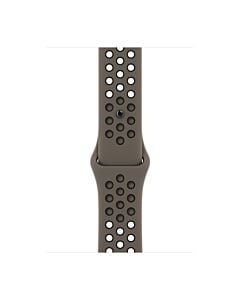 Pasek sportowy Nike w kolorze Olive Grey/czarnym do koperty 45 mm