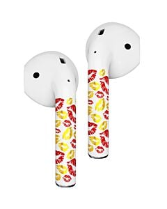 RockMax Art Skins Naklejki na AirPods 1/2 - Gold Lips