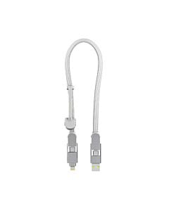 Rolling Square inCharge XL Uniwersalny kabel do ładowania 6w1 30cm - Biały