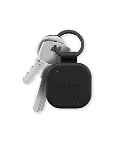 Satechi FindAll Keychain Brelok ze skóry wegańskiej z lokalizatorem kompatybilny z Apple Find My - Czarny