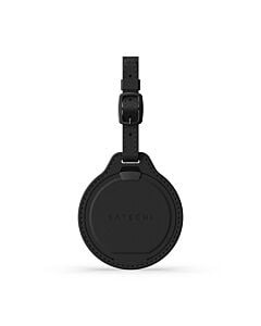 Satechi FindAll Luggage Tag Zawieszka do bagażu ze skóry wegańskiej z lokalizatorem kompatybilna z Apple Find My - Czarna