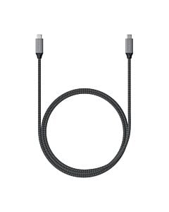 Satechi Kabel USB-C - USB-C 100W / 40Gbps, 25 cm - Gwiezdna szarość (space gray)