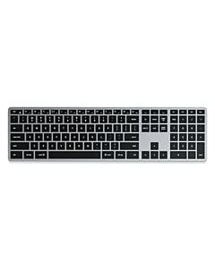 Satechi Slim X3 Klawiatura z układem numerycznym Bluetooth do czterech urządzeń USB-C - Gwiezdna szarość