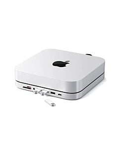 Satechi USB-C Aluminiowy stojak HUB do Mac Mini Srebrny (Silver)