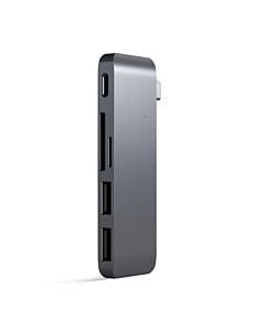 Satechi USB-C Pass Through HUB - 2xUSB 3.0 / USB-C (PD) / SD / microSD / Space Gray (gwiezdna szarość)