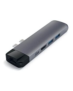 Satechi USB-C PRO HUB Ethernet - 2xUSB 3.0 / Ethernet / HDMI / USB-C / microSD / Space Gray (gwiezdna szarość)