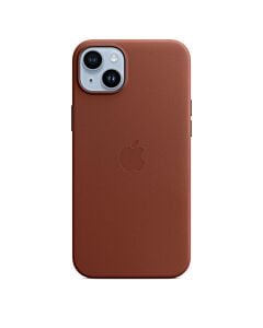 Skórzane etui z MagSafe do iPhone’a 14 Plus – umbra