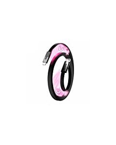 Statik MagStack Slim Kabel USB-A na USB-C płaski w nylonowym oplocie zwijany magnetycznie 1m - Czarny