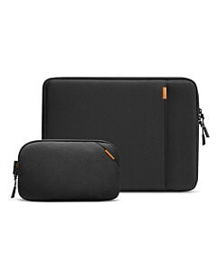 Tomtoc Defender-A13 Zestaw Pokrowiec na MacBooka Air 13 i organizer na kable - Czarny (Black)
