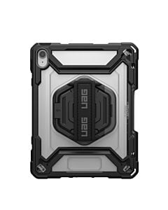 UAG Plasma HS Kickstand Etui ochronne z uchwytem do Apple Pencil, uchwytem na dłoń oraz podstawką do iPad 10-gen. / 11 - Przezroczysto-czarne