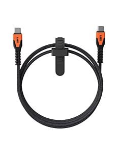 UAG Rugged Kabel USB-C na USB-C 60W 1,5m - Czarno-pomarańczowy
