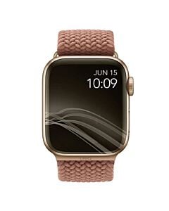 UNIQ Aspen Pasek pleciony do Apple Watch 42/44/45 mm - Różowy