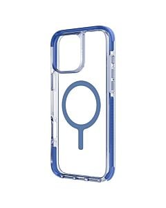 UNIQ Combat Etui do iPhone 16 kompatybilne z MagSafe - Przezroczyste / Niebieskie