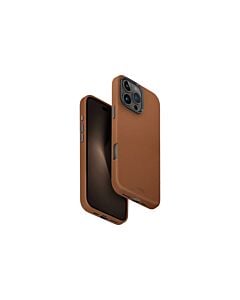 UNIQ Lyden Etui ze skóry ekologicznej do iPhone 16 Pro Max kompatybilne z MagSafe - Brązowe