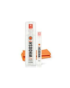 Whoosh Duo Spray do czyszczenia ekranów 100ml + spray 8ml + 2 ściereczki z microfibry