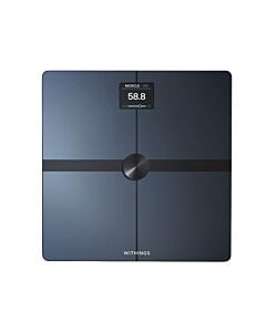 Withings Body Smart Waga łazienkowa z analizą składu masy ciała. Wyrób medyczny - Czarna
