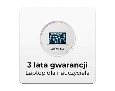 3 lata gwarancji na Laptop dla nauczyciela - MacBook Air 13 M4