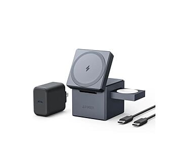 Anker Cube Ładowarka magnetyczna 3w1 kompatybilna z MagSafe - Szara - Outlet