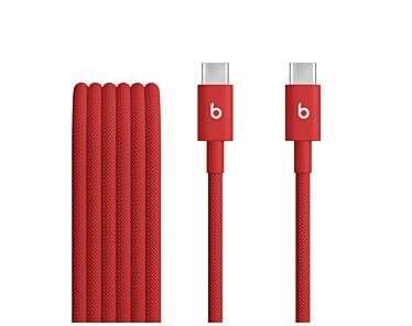 Apple Beats Pleciony przewód USB-C na USB-C (1,5m) - Energiczna czerwień-1.jpeg