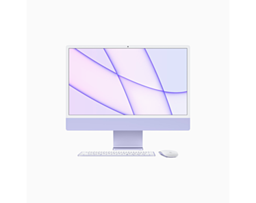 Apple iMac 24" 4,5K Retina M1 8-core CPU + 8-core GPU / 16GB / 1TB SSD / Gigabit Ethernet / Fioletowy (Purple) - 2021
