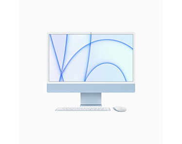 Apple iMac 24" 4,5K Retina M1 8-core CPU + 8-core GPU / 16GB / 1TB SSD / Gigabit Ethernet / Niebieski (Blue) - 2021