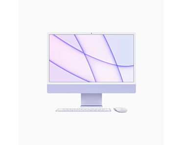 Apple iMac 24" 4,5K Retina M1 8-core CPU + 8-core GPU / 16GB / 2TB SSD / Gigabit Ethernet / Fioletowy (Purple) - 2021
