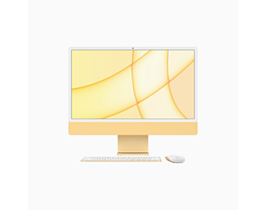 Apple iMac 24" 4,5K Retina M1 8-core CPU + 8-core GPU / 16GB / 2TB SSD / Gigabit Ethernet / Żółty (Yellow) - 2021