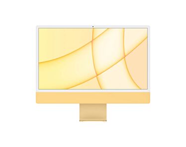 Apple iMac 24" 4,5K Retina M1 8-core CPU + 8-core GPU / 8GB / 256GB SSD / Gigabit Ethernet / Żółty (Yellow) - 2021