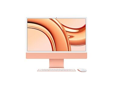 Apple iMac 24 4,5K Retina M3 8-core CPU + 10-core GPU / 16GB / 512GB SSD / Gigabit Ethernet / Pomarańczowy (Orange)