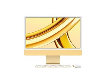 Apple iMac 24 4,5K Retina M3 8-core CPU + 10-core GPU / 16GB / 512GB SSD / Gigabit Ethernet / Żółty (Yellow)