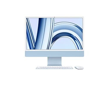 Apple iMac 24" 4,5K Retina M3 8-core CPU + 10-core GPU / 8GB / 256GB SSD / Gigabit Ethernet / Niebieski (Blue)