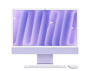 Apple iMac 24" 4,5K Retina M4 10-core CPU + 10-core GPU / 24GB / 1TB / Gigabit Ethernet / Fioletowy (Purple)