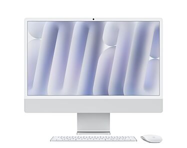 Apple iMac 24" 4,5K Retina M4 10-core CPU + 10-core GPU / 24GB / 1TB / Gigabit Ethernet / Srebrny (Silver)