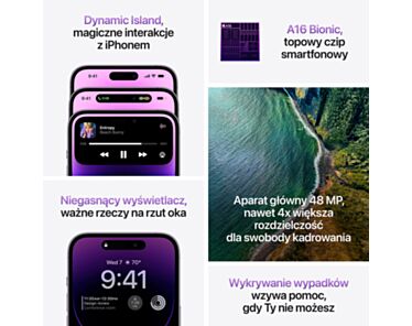 Apple iPhone 14 Pro Max 128GB Głęboka Purpura (Deep Purple)