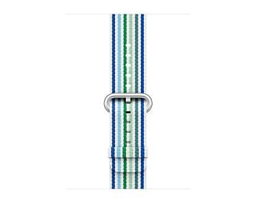 Apple Pasek nylonowy w kolorze niebieskim (prążki) do koperty 42mm / 44mm / 45mm / 46mm / 49mm - rozmiar M/L