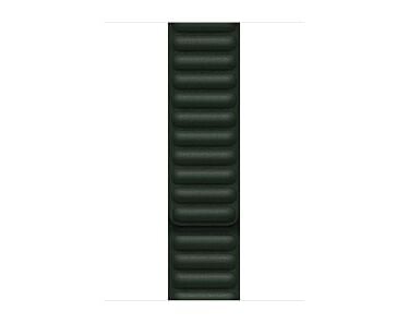 Apple Pasek z karbowanej skóry w kolorze zielonej sekwoi do koperty 44mm / 45mm / 46mm / 49mm - rozmiar L