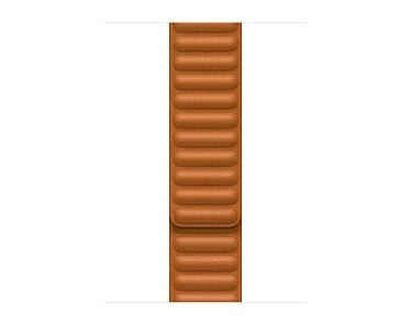 Apple Pasek z karbowanej skóry w kolorze złotawego brązu do koperty 44mm / 45mm / 46mm / 49mm - rozmiar L