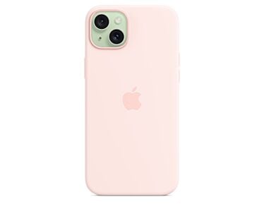 Apple Silikonowe etui do iPhone 15 Plus z MagSafe – Jasnoróżowe – Outlet