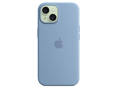Apple Silikonowe etui do iPhone 15 Plus z MagSafe – Zimowy błękit-OUTLET