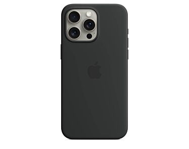 Apple Silikonowe etui do iPhone 15 Pro Max z MagSafe – Czarne