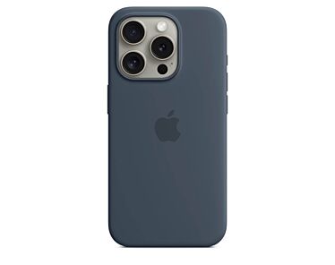 Apple Silikonowe etui do iPhone 15 Pro z MagSafe – Sztormowy błękit