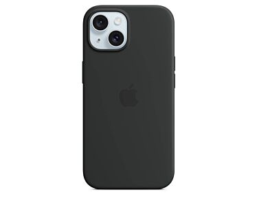 Apple Silikonowe etui do iPhone 15 z MagSafe – Czarne