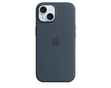 Apple Silikonowe etui do iPhone 15 z MagSafe – Sztormowy błękit
