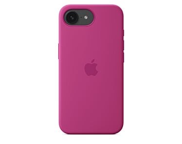 Apple Silikonowe etui do iPhone 16e – Żywy róż