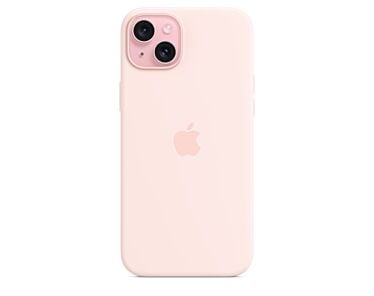 Apple Silikonowe Etui z MagSafe do iPhone 15 Plus - Jasnoróżowe