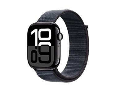 Apple Watch Series 10 GPS Koperta 42mm z Aluminium w kolorze Onyksu z Opaską sportową w kolorze Atramentowym-outlet