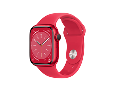 Apple Watch Series 8 GPS + Cellular Koperta 41mm z Aluminium w kolorze (PRODUCT)RED z Paskiem sportowym w kolorze (PRODUCT)RED
