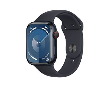Apple Watch Series 9 GPS + Cellular Koperta 45mm z Aluminium w kolorze Północy z Paskiem sportowym w kolorze Północy - rozmiar S/M
