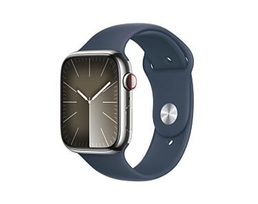 Apple-Watch-Series-9-GPS-Cellular-Koperta-45mm-Stal-nierdzewna-Srebrny-z-Paskiem-Sportowym-Sztormowy-błękit-01.jpg