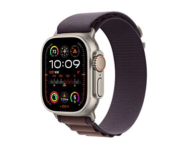 Apple Watch Ultra 2 GPS + Cellular Koperta 49mm z tytanu z Opaską Alpine w kolorze indygo - rozmiar M